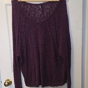 Purple Knit SweaterBrand: Maurice Knits  
Size: XXL (plus size)